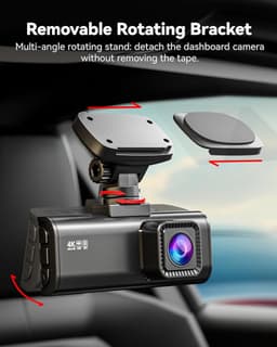 RedTiger F7N Pro Dual Dashcam voor auto - 4K & 1080p - Voor en achter Camera - WiFi en Gps - 3,18 inch LCD met App - Sony Sensor - Nachtzicht - Parkeerbewaking - G Sensor - Loop opname — thumbnail 4