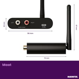 Marmitek WA300 draadloze audio zender en ontvanger - Stereo - Draadloos audio — thumbnail 2