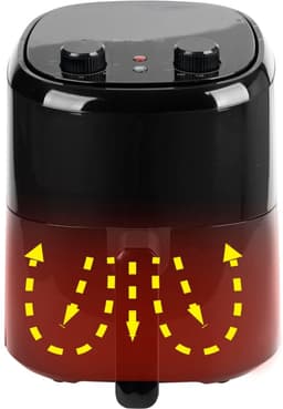 Airfryer Heteluchtfriteuse - 2,2 l volume - frituren met hete lucht zonder olie - gezonder frituren - cool touch - BPA-vrij - snelle opwarming - 1000 W — thumbnail 3