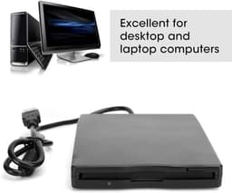 Externe Floppy Drive - Draagbare Schijf - Bestanden Overzetten - USB Aangedreven - 35 inch - Zwart — thumbnail 5