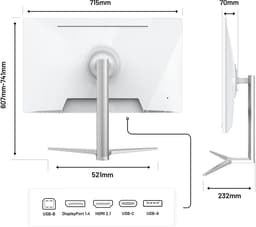 JAPANNEXT Monitor 32" IPS 6K (6016x3384) Wit | JN-IPS326K-HSPC9 — thumbnail 4