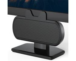 QTTVBTNA -Mini draagbare speaker, soundbar, 10 watt, USB interface, aansluitbaar op Geschikt voor laptop, zwart
