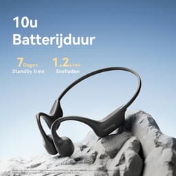 Sanag Bone Conduction Headphones – Sport Koptelefoon – Open-Ear Sport Headset Bluetooth 5.4 – Veilig Fietsen & Hardlopen – 8 Uur Batterij – IPX5 Waterdicht & Open Ear Design – Titanium Frame – Blauw — thumbnail 8