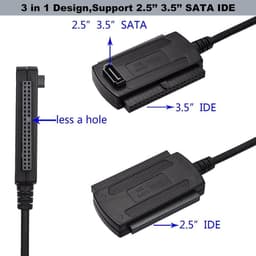 Schijf naar USB Adapter - Externe Schijf Kabel - Data Overzetten - Universele Compatibiliteit — thumbnail 4