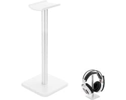 Universele Hoofdtelefoon Standaard - Oog voor Gaming Headsets en Meer - Zilver Wit