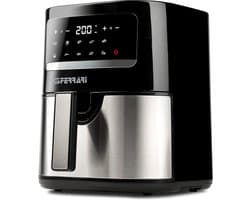 Luchtfriteuse 4,5 Liter met 10 Programma's en 1500 Watt - Zwart/Staal