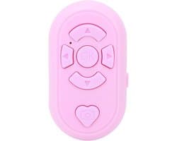 Draadloze Bluetooth Paginaomslaander voor Kindle & Telefoon - Afstandsbediening voor Lezen, Scrollen en Selfies (Roze)