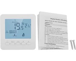 Slimme Thermostaat met LCD Display voor Energiebesparing Thuis en Vakantie