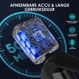 Elekiatech - Steelstofzuiger Draadloos - 50000Pa - 50 Min Gebruikstijd - 1.8L Stofbak - LED display – voor Harde Vloeren, Tapijt en Dierenharen - Zwart — thumbnail 3