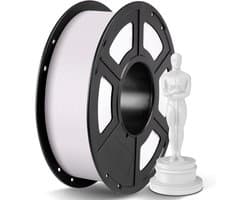 Tough 3D Printer Filament PLA+ 1.75mm Bundel, 1KG Spoel Wit, Hoge Precisie