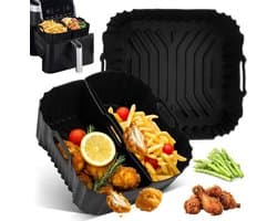 Silicone Airfryer Vorm Accessoires, Airfryer Pan Gescht voor Philips Airfryer 2000 6.2L NA230, Air Fryer Liners voor Cosori 5.5L 6 L 6.2L, Siliconen Bakvorm voor Heteluchtfriteuse voor Ninja — afbeelding 1