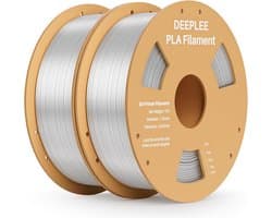 Transparant PLA Filament 1.75mm voor 3D Printer - 2kg (2x 1kg) - Zeer Nauwkeurig +/- 0.02mm