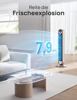Stille Torenventilator met Koeling | WiFi, Oscillerend, Afstandsbediening, 9 Snelheden, 4 Modus, 12 Uur Timer, Stemcontrole — thumbnail 4