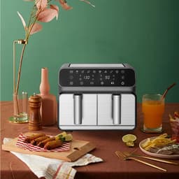 Royal Swiss® Dubbele Airfryer Heteluchtfriteuse 8L – 1700W – 8 Programma’s – Touchscreen – Gezond Koken met 80% Minder Vet — thumbnail 5