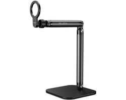 Telesin Live Streaming Desktop Stand met MagSafe - Telefoonhouder In Hoogte Verstelbaar 27-47cm - Stabiele Bureaustandaard - Aluminiumlegering