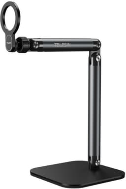 Telesin Live Streaming Desktop Stand met MagSafe - Telefoonhouder In Hoogte Verstelbaar 27-47cm - Stabiele Bureaustandaard - Aluminiumlegering — thumbnail 1