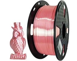 Zijde Roze PLA 3D Printfilament 1.75 mm - 1 KG Spoel voor Glanzende Prints
