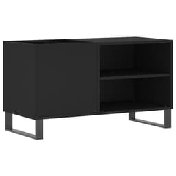 Platenspeler Meubel - LP-kast - Platenspelerkast - Draaitafelstandaard - Platenspelerstandaard - Vintage Displayplank - Zwart — thumbnail 4