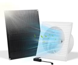 Weerbestendige Zonne-Ventilator 15W voor Kippenhokken en Kassen — thumbnail 5