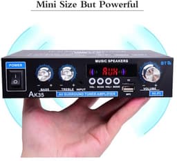 HiFi versterker met Bluetooth 5.0, mini audio versterker voor thuisbioscoop en karaoke — thumbnail 4