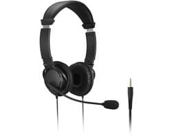 Kensington Hi-Fi Noise Cancelling Hoofdtelefoon - Koptelefoon met Microfoon en Volume Controle - Zwart