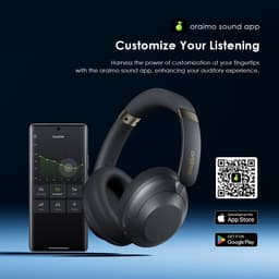 oraimo BoomPop Pro – Draadloze hoofdtelefoon met 60 uur speeltijd, HavyBass™, snellaadfunctie en dubbele connectie – Speed Black — thumbnail 3