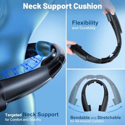 Draagbare nekventilator met 6 snelheden en 8000mAh batterij — thumbnail 5