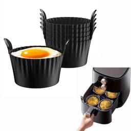 Siliconen Airfryer Siliconen Cupcake Bakvorm Ramekin voor Airfryer Oven Airfryer Siliconen Mandje — thumbnail 3