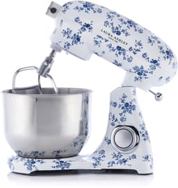 Laura Ashley Keukenmachine - 1800W, 6L RVS kom, roerhaak, deeghaak, garde, spatdeksel, 10 snelheden - China Roos - ByVQ — thumbnail 1
