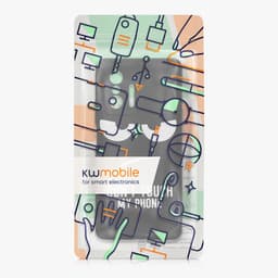 kwmobile telefoonhoesje geschikt voor Xiaomi 11T / 11T Pro - Hoesje voor smartphone in wit / zwart - Backcover van TPU - Don't Touch My Phone design — thumbnail 5