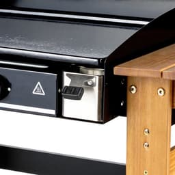 Gas bakplaat ASCAIN 2 pits 6kW - Hout — thumbnail 5