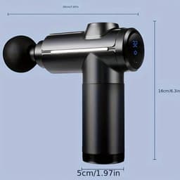De spiermassage gun is een stille deep tissue impact massager, speciaal ontworpen voor sporters. Hij is uitgerust met 32 snelheidsinstellingen, 8 massagekoppen, een lcd-touchscreen en een handzaam ontwerp. — thumbnail 1