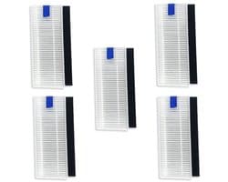 5 stuks robotstofzuiger HEPA filter - Geschikt voor Rowenta X-plorer Serie 75 - voor robotstofzuiger met dweilfunctie - Wit
