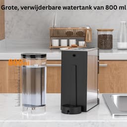 CLVP® Espressomachine - Koffiezetapparaat - Koffiemachines - Zwart en Grijs — thumbnail 2