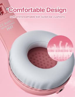 Koptelefoon kinderen met draad - Kinderkoptelefoon - Bedrade hoofdtelefoon - Veilig volume - School - Tablet - Laptop - Reizen - Muziek luisteren — thumbnail 2