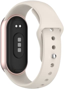 Stravo 2-Pack Siliconen bandjes Geschikt voor Xiaomi Smart Band 10 (Xiaomi Mi Band 10) / Xiaomi Smart Band 9 (Xiaomi Mi Band 9) / Xiaomi Smart Band 8 (Xiaomi Mi Band 8) - 2-pack Klassiek Sportief Siliconen Horlogebandje - Blauw + Starlight — thumbnail 2