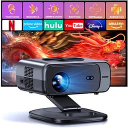 Fubzz 4K Projector - Draagbare Smart Beamer Met Android 12.0 - Wifi6 & Bluetooth 5.3 - 800ANSI Helderheid - Auto Focus - 360° Draaibare Thuisbioscoop — thumbnail 3
