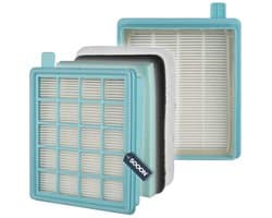 SQOON® HEPA Filterset geschikt voor Philips FC8058/01 Power Pro Compact - Filters