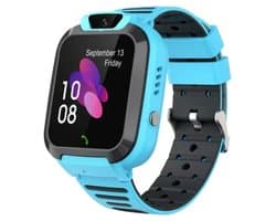 Vitdipy - Kinder SmartWatch - Gps Horloge Kind - Smartwatch kinderen - Telefoonfuncties - Fotofunctie - Spatwaterdicht - SOS alarm - Blauw