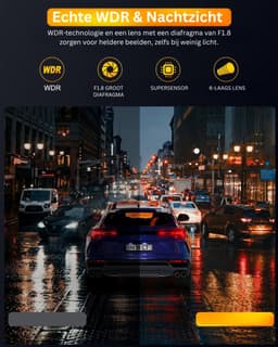DailySupplies® Dashcam voor Auto - Dual - Camerabewaking - Full HD - Zwart wn Grijs — thumbnail 4