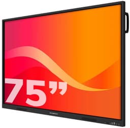 Synetech Piscis Infinity 75 inch 4K interactieve touchscreen, Android 14, 8+128GB, Speakerphone, 16x2 Watt, Microphone, anti-bacterial, EDLA, Screen extension, AI compatible NPU 6T Processor, 2x pen, OPS optional — thumbnail 1