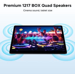 DOOGEE Tab E3 Max - Tablet - 32GB ROM+256GB ROM（2TB TF）- Android 15 - 14 inth IPS - 4G LTE - Gemini AI - Helio G100 - 13500mAh/18W - Quad Speakers - Face ID - 5G Wi-Fi - A GPS - GPS - Zwart — thumbnail 5