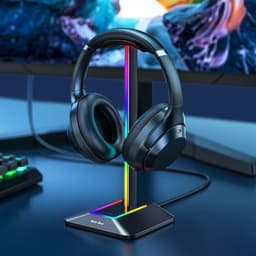 RGB Hoofdtelefoonhouder met LED Verlichting - Gaming Accessoires voor PC — thumbnail 2