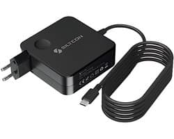 Siltcon® USB-C oplader 100W V2 – USB C adapter – Oplader USB C – 15 tot 100W – 45W, 65W, 87W & 100W – Geschikt voor o.a. Windows Laptops, Tablets, Telefoons – 2 meter kabel