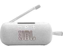 JBL Tuner 3 – Draagbare DAB/FM-radio speaker - Noodradio - Noodpakket - Bluetooth, IP67 en Auracast – Wit