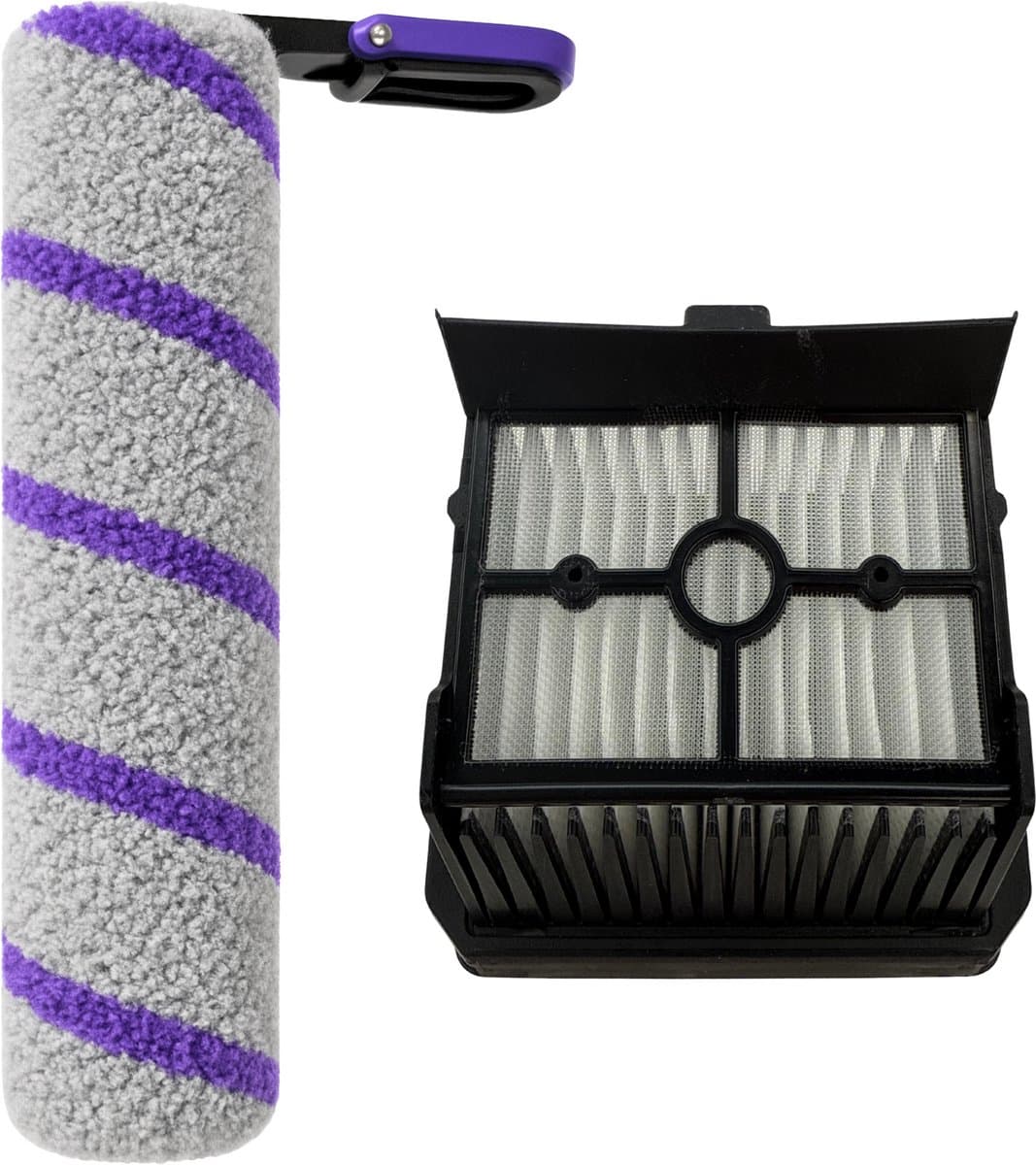 Accessoirespakket voor Rowenta X-Clean 10 - Microvezelborstelrol en HEPA-filter — afbeelding 1