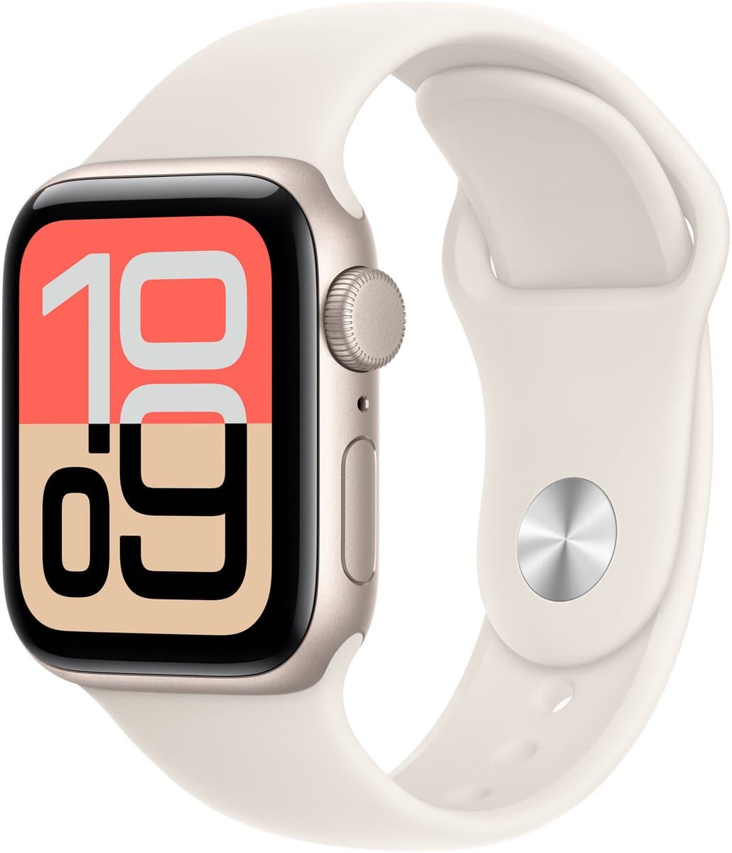 Apple Watch SE 3 - Wifi - 40mm - Starlight Aluminium Case with Starlight Sport Band - S/M — afbeelding 1