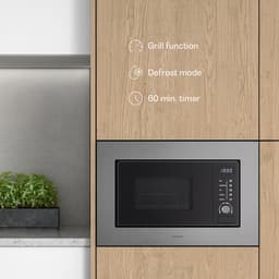 Klarstein Magnetron Verosteel inbouwmagnetron met grill – 20 l, 700 W & 800 W grill, 8 programma's, touchbediening, roestvrij staal, geïntegreerde magnetronoven - 20L - voor Keuken - Timer - RVS - glas Display - Microwave — thumbnail 6