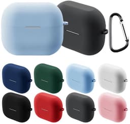 Telestore - hoesje geschikt voor Samsung Galaxy Buds3 FE / Buds 3 / 3 Pro soft case cover - donker blauw - TPU hoesje Beschermhoes - Samsung Galaxy Buds3 FE / Buds 3 / 3 Pro Cover - Buds3 hoesje - gel hoesje met sleutelhanger — thumbnail 3