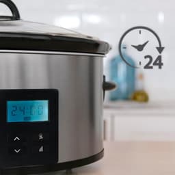 MMP® Slowcooker met timer - Slowcooker - Crockpot - Zwart - 31cm x 25cm x 40cm — thumbnail 5